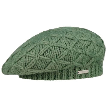 Seeberger Annelie Knit Baskenmütze Damen, Anthrazit, 6 3/4/7 3/8 im Sale